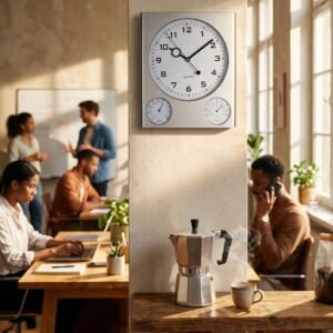 Wall clock RAUL grey