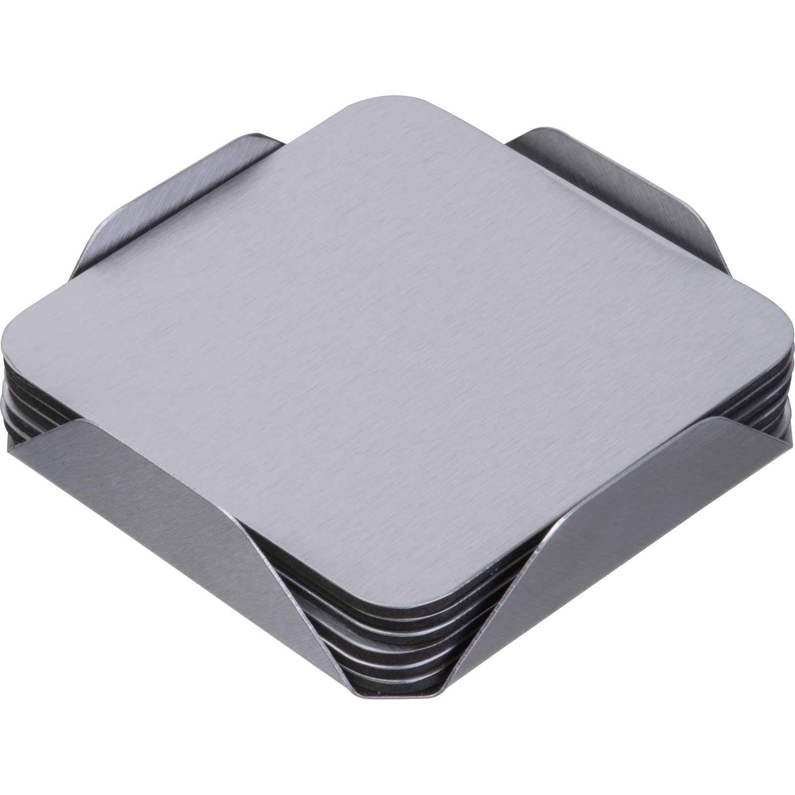 Set of 6 coasters MATILDE grey