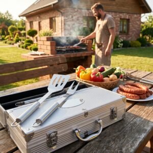 Barbecue set GAVIN grey