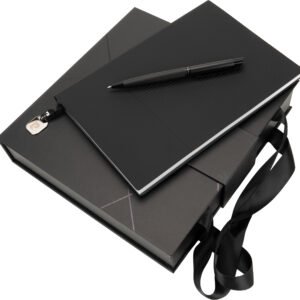 Set of notebook and pen CHANTAL Pierre Cardin black