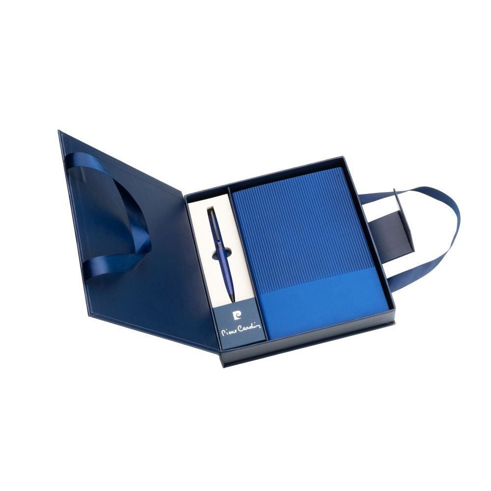 Set of notebook and pen CHANTAL Pierre Cardin blue