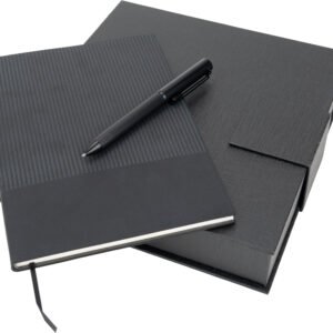Notebook A5 and pen set CrisMa VALENTINO black