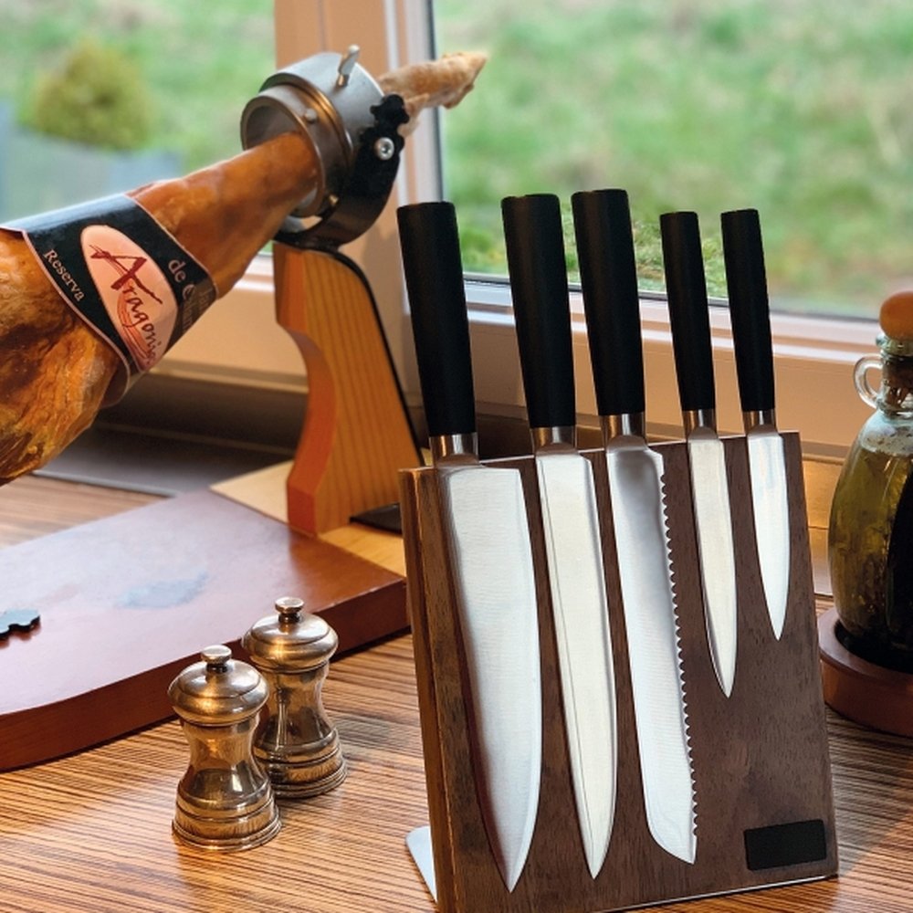 Set of kitchen knives VALERIO black - Image 5