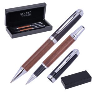 Writing set rollerball pen and ballpoint pen Mark Twain LORENZO beige