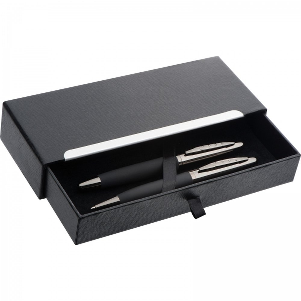 Writing set ballpen and fountain pen Mark Twain VALENTIN black - Image 2