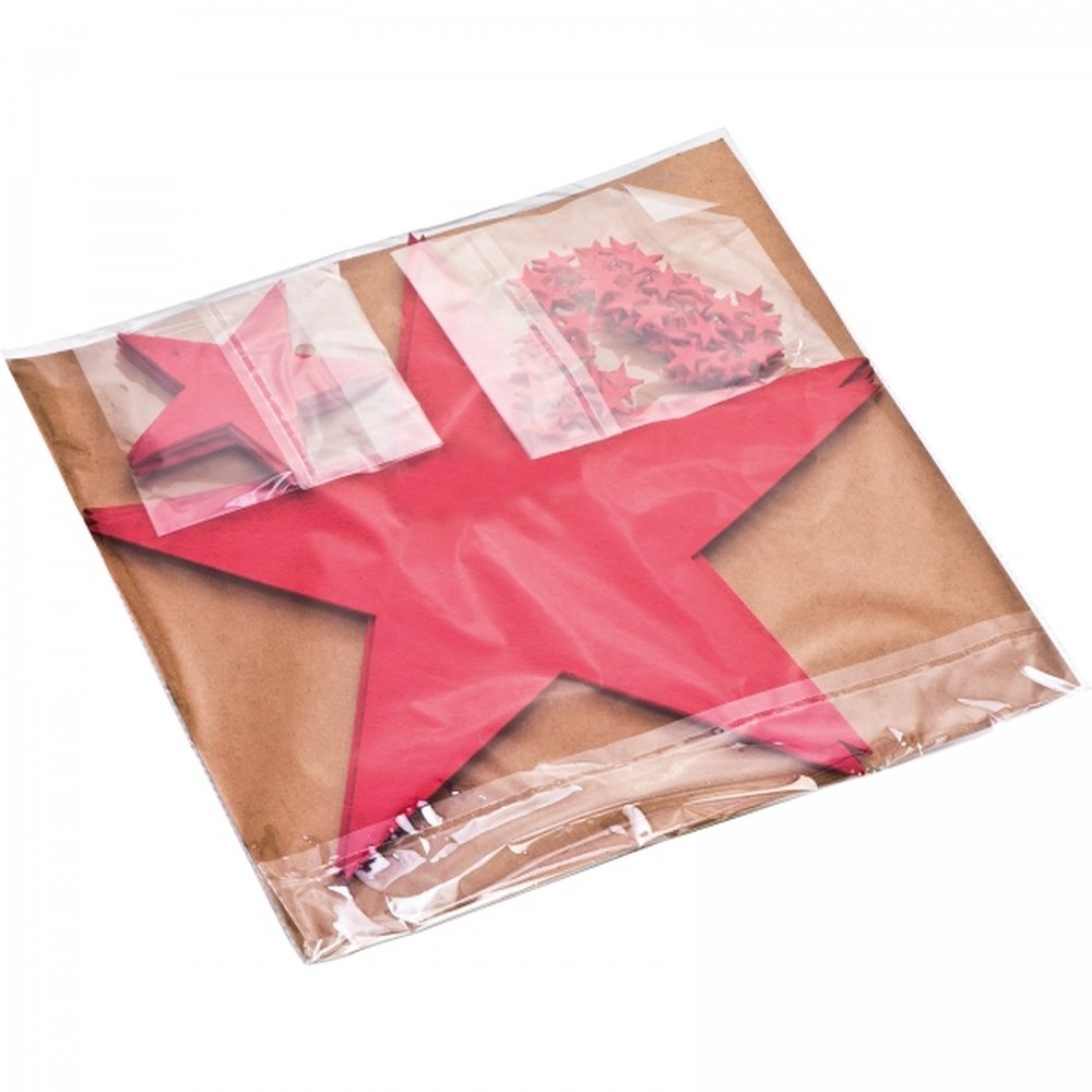 Set of felt star coasters CATERINA red - Image 5