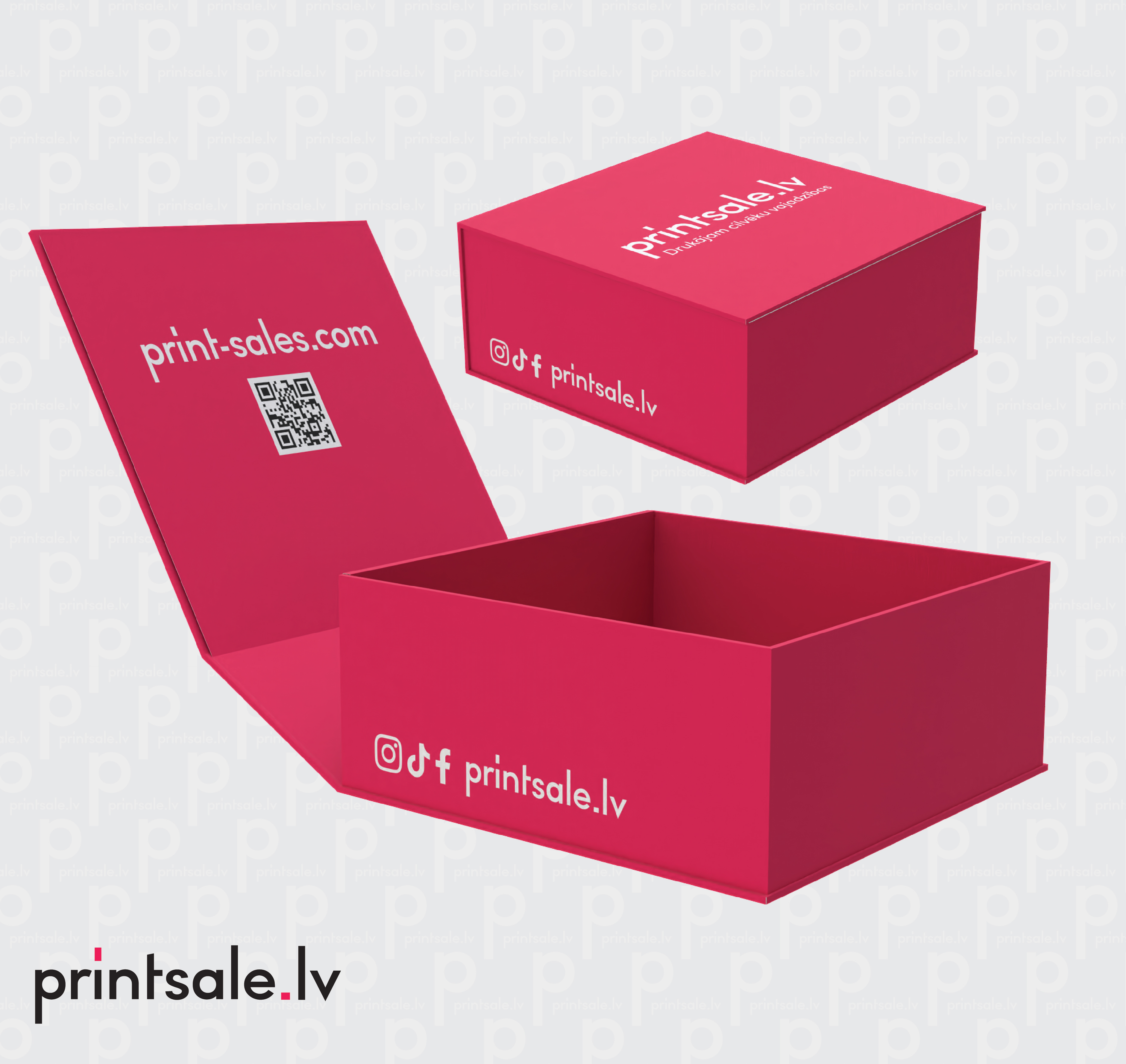 Open square magnetic gift