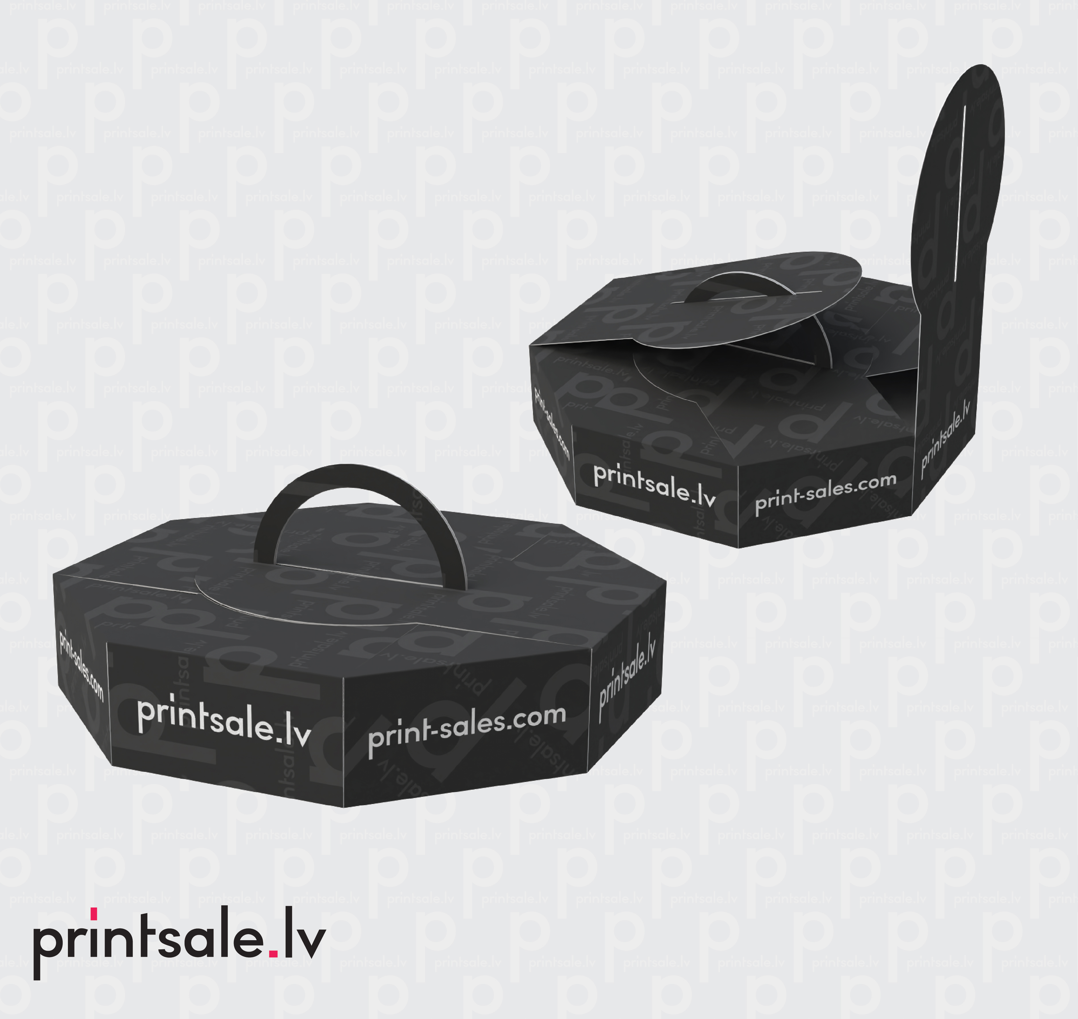 Tray boxes octagon suitcases