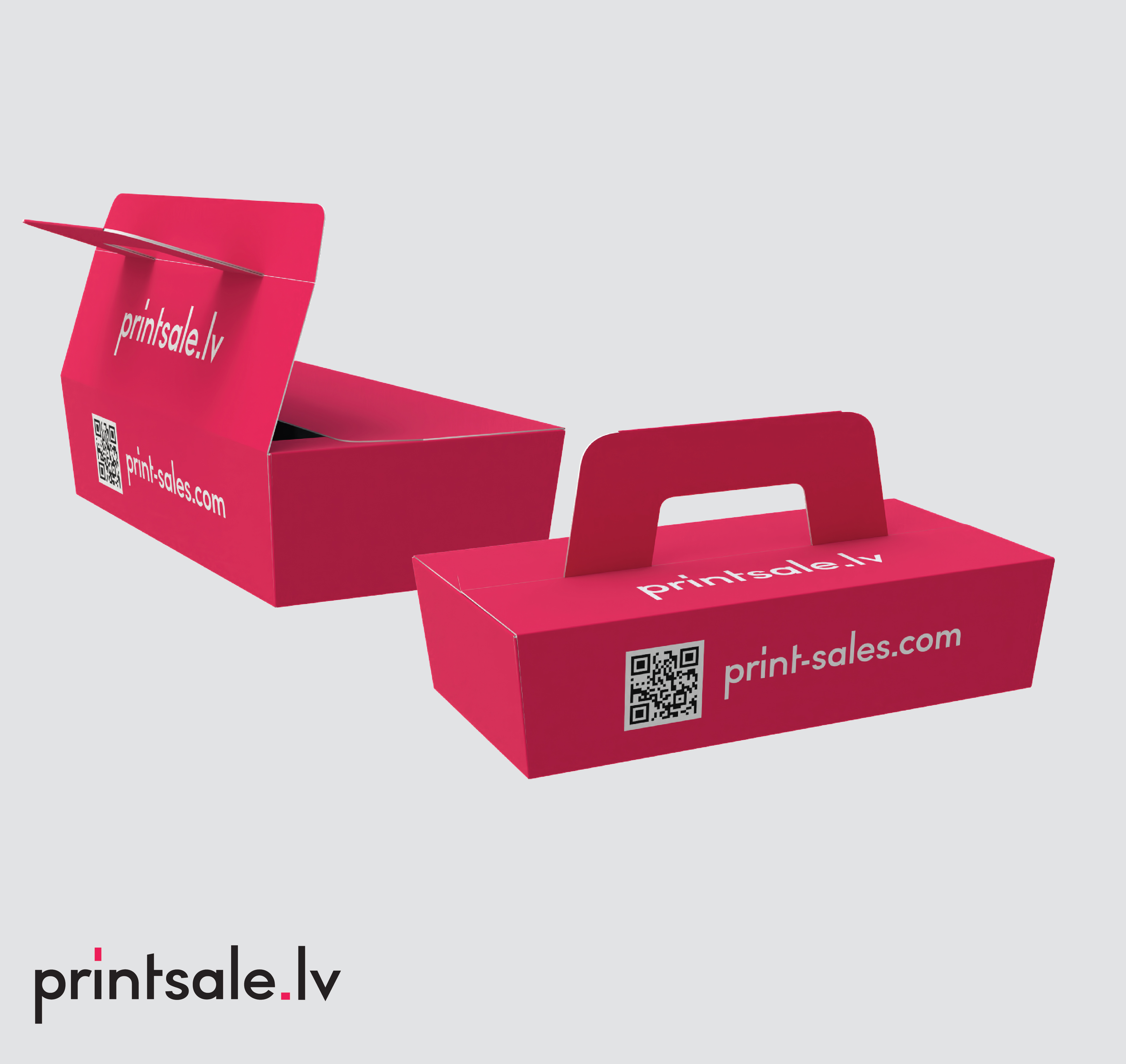 Tuck end box variations handles bevel