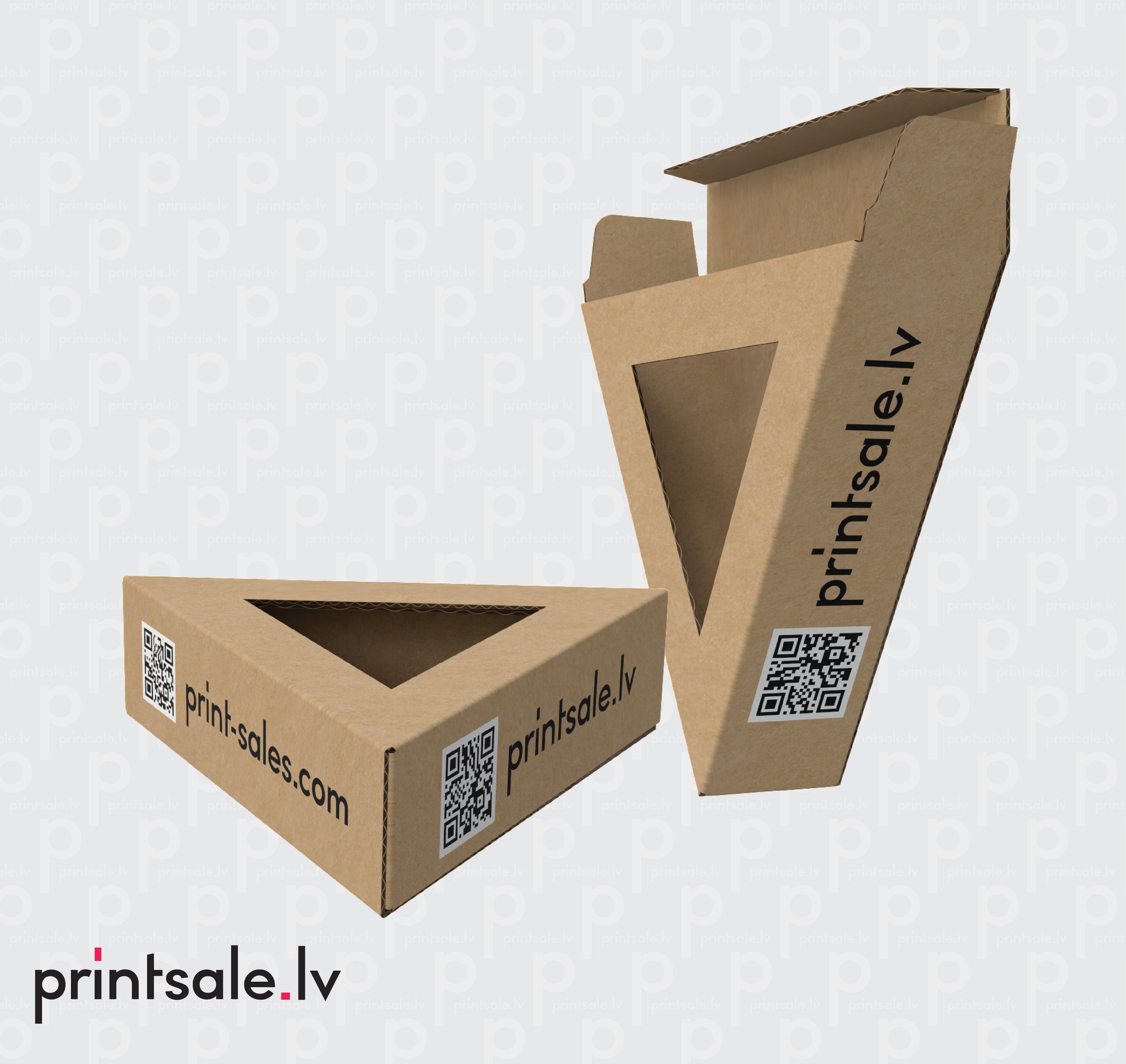 Regular triangle mortise lock boxes with window