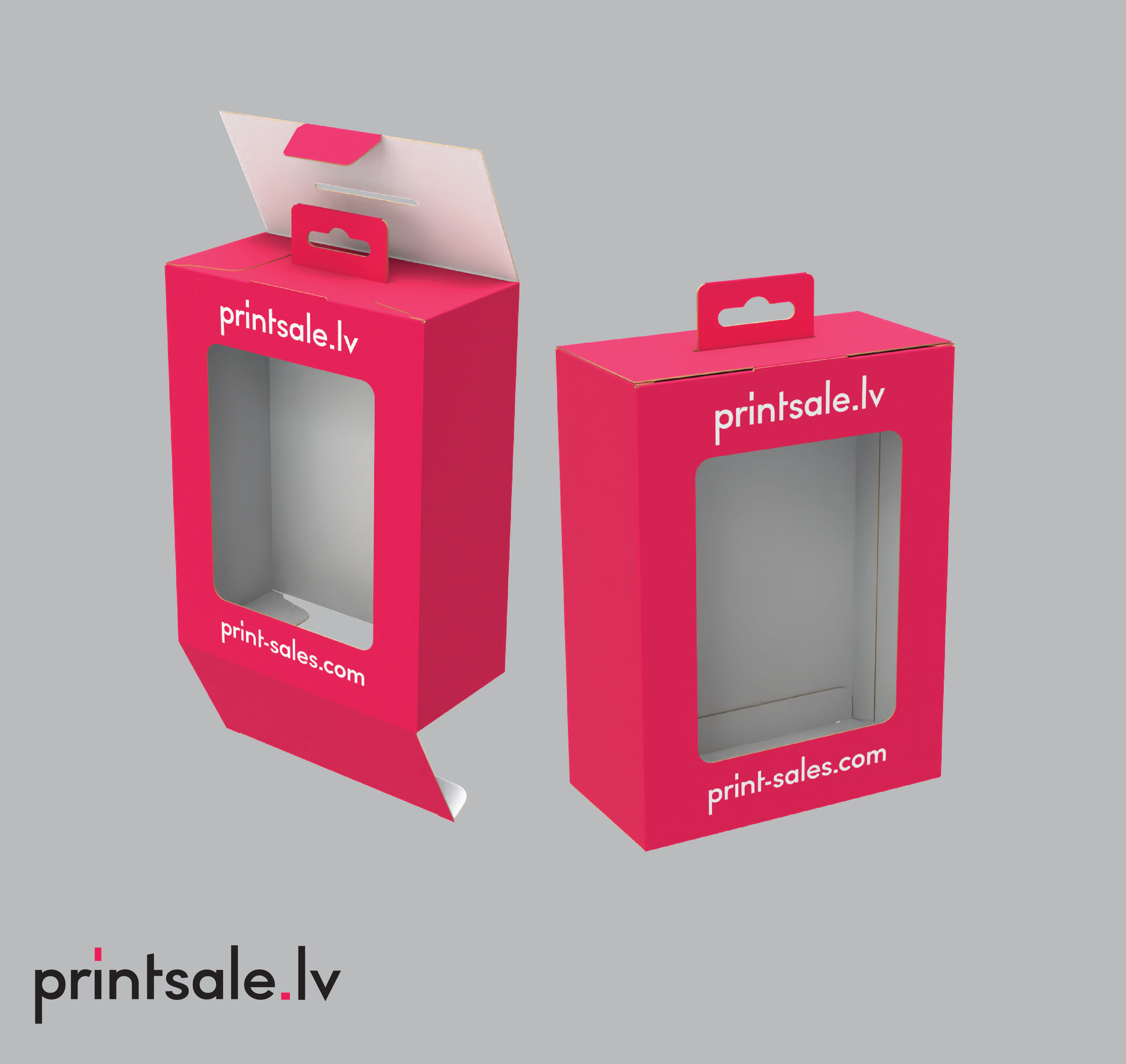 Tuck end box variations with window perforation