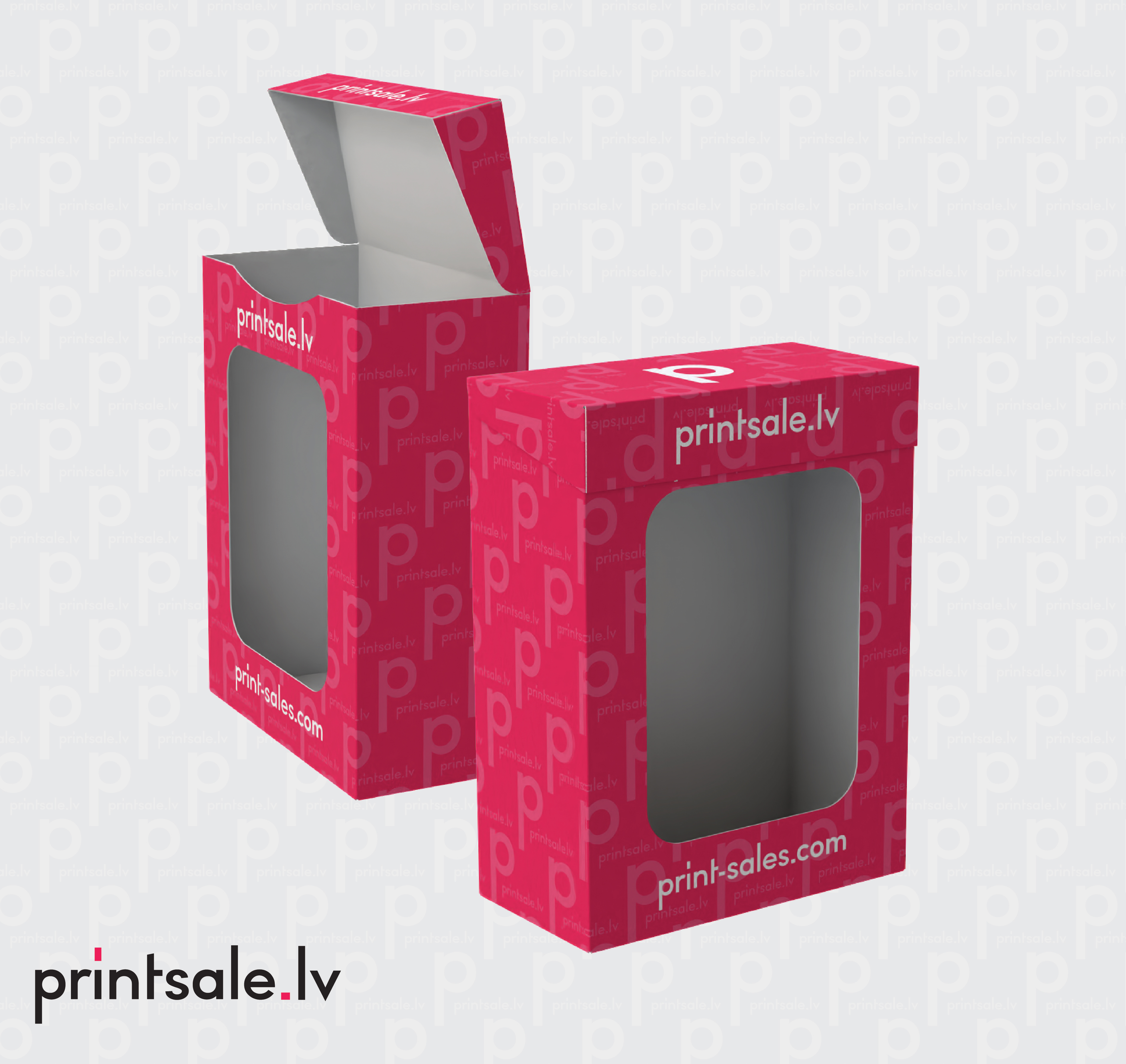 Tuck end box variations with window snap lock