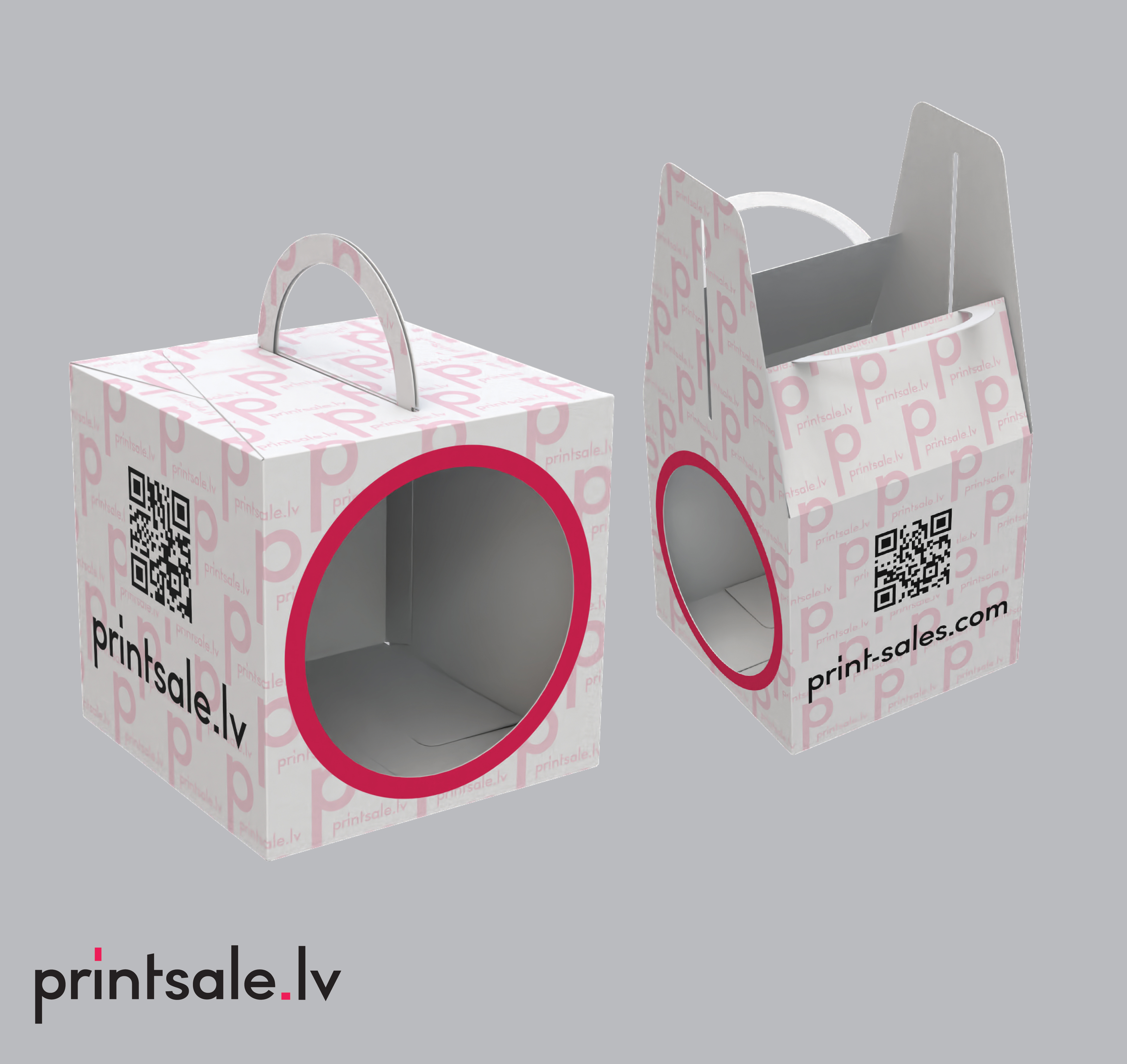 Tuck end window cake box