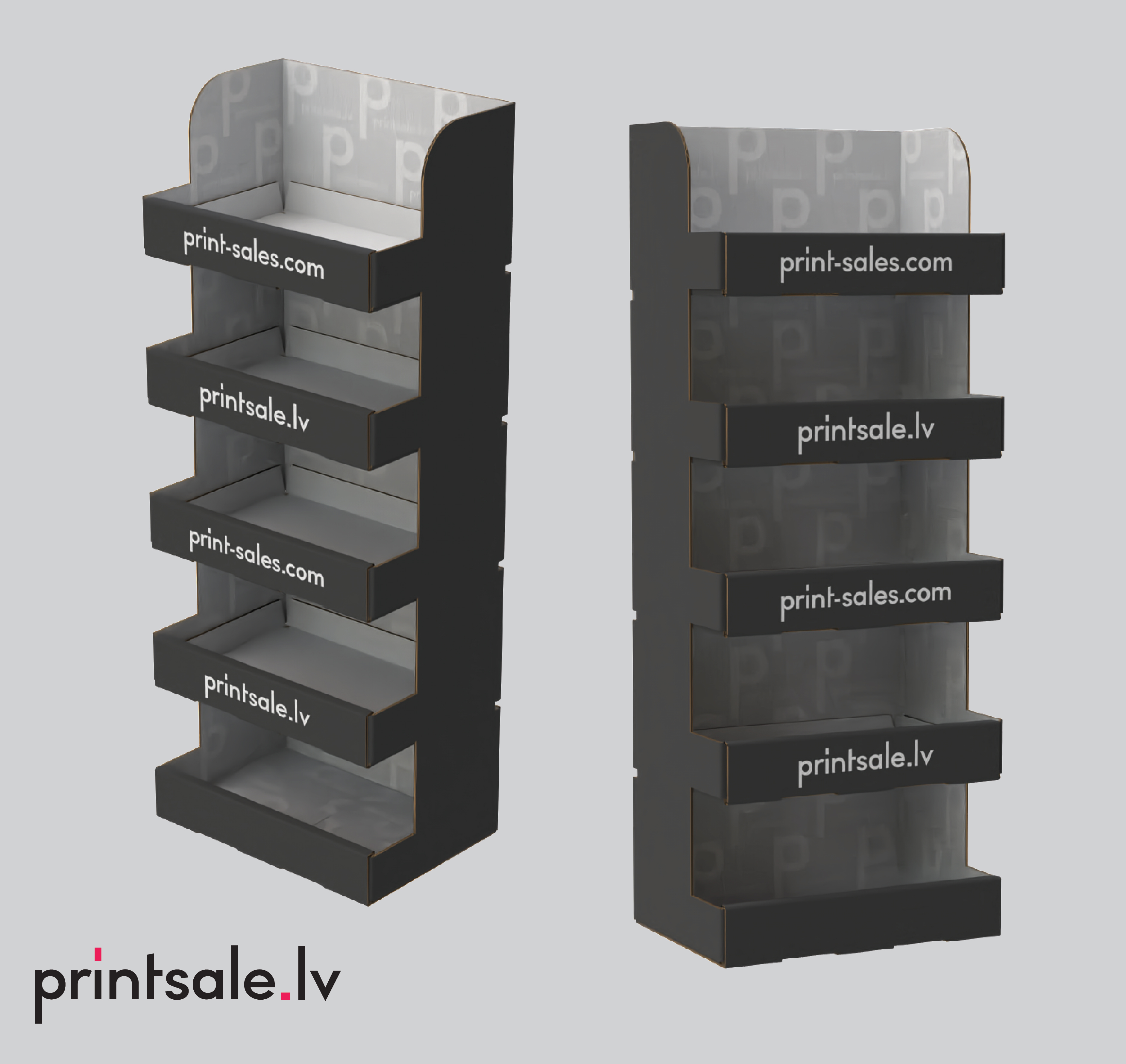 Display boxes_stands five floors mix &amp; match