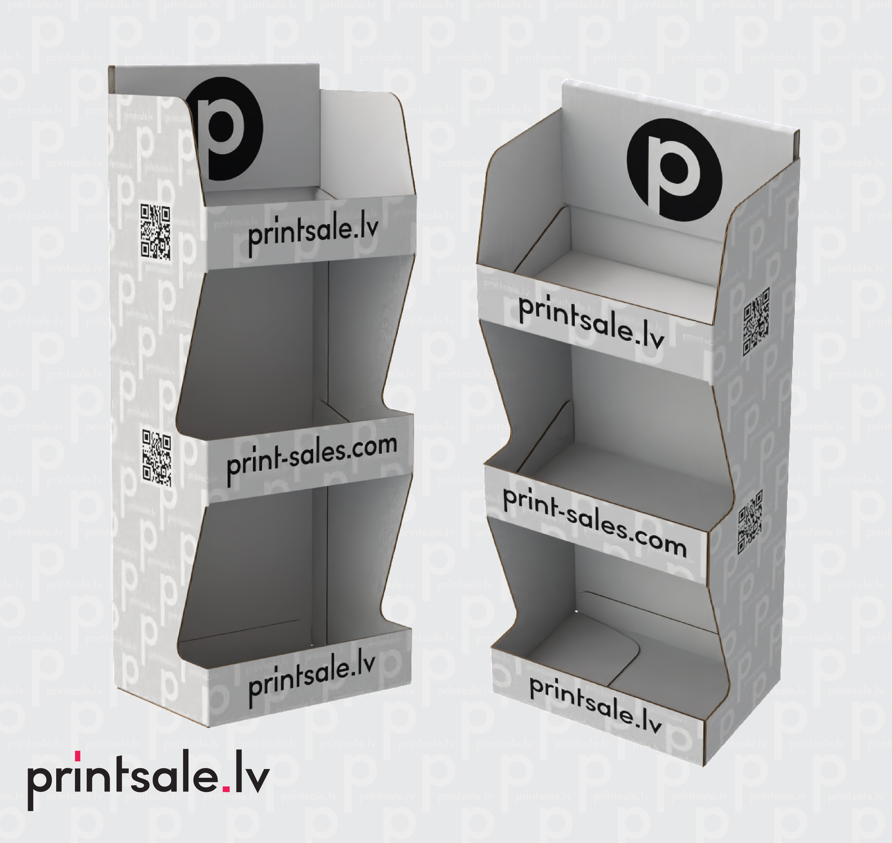 Three-tier display stands display boxes stands