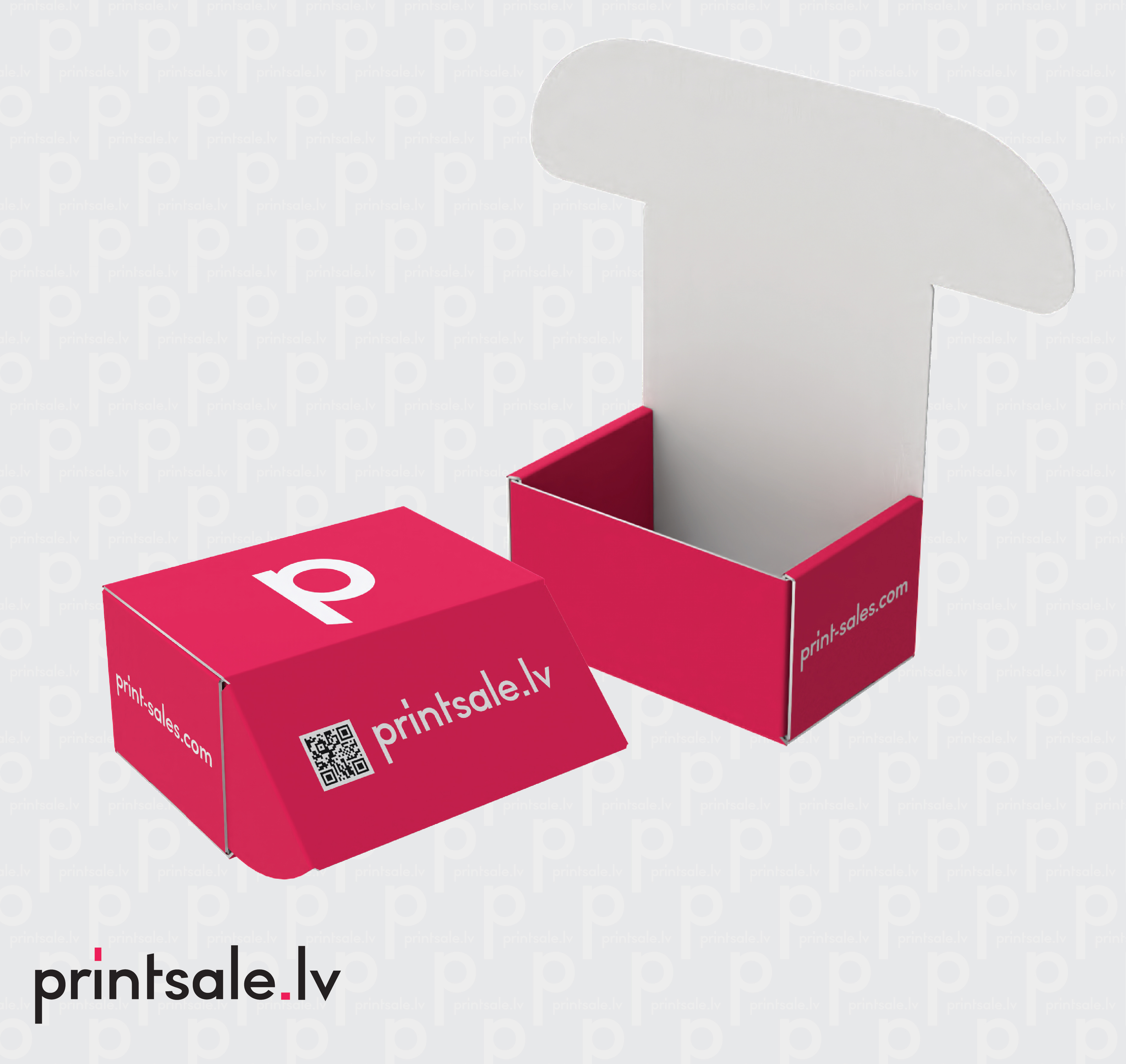 Flip top mailer box with polygonal tuck front