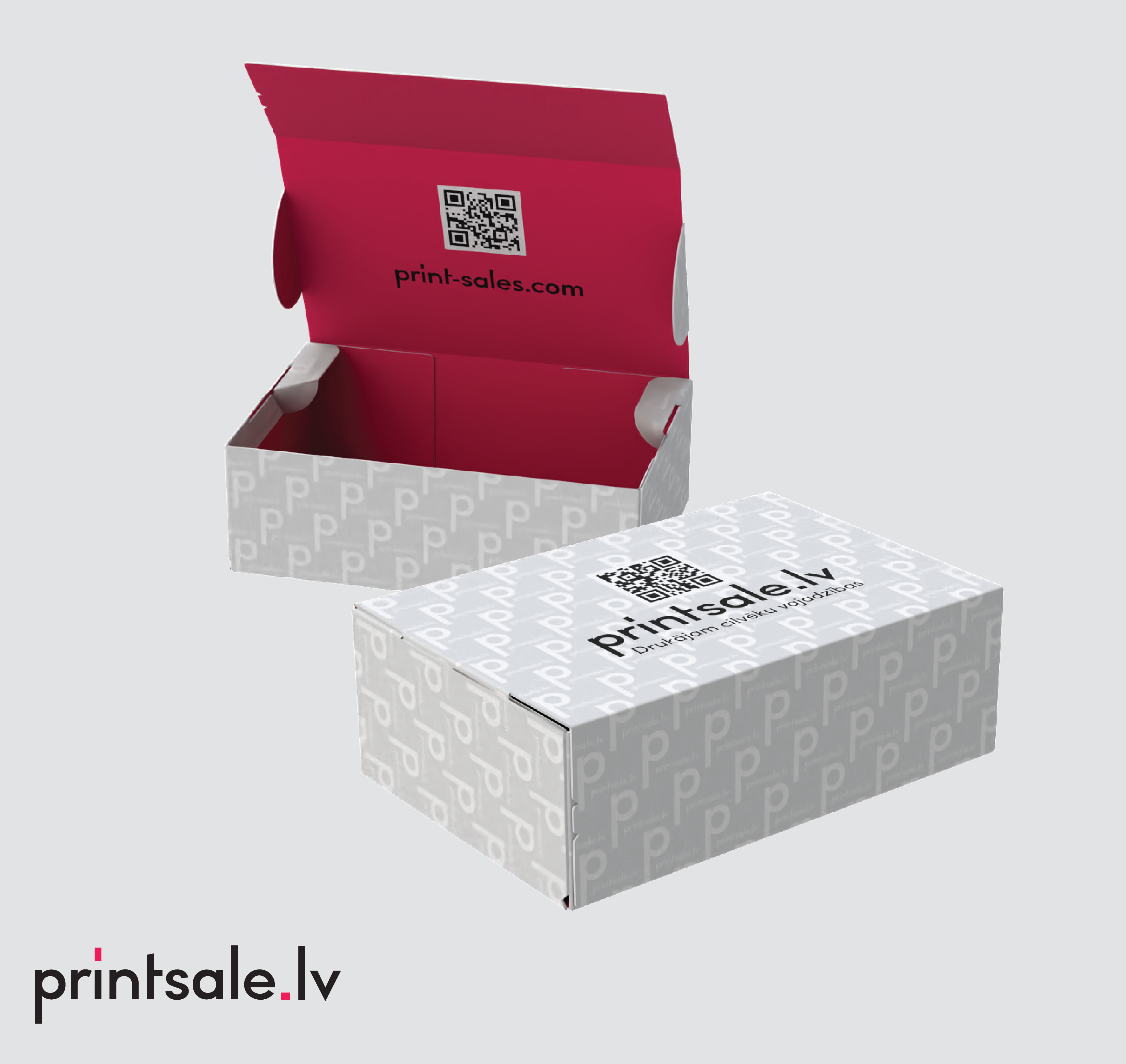 Flip top mailer box with zipper