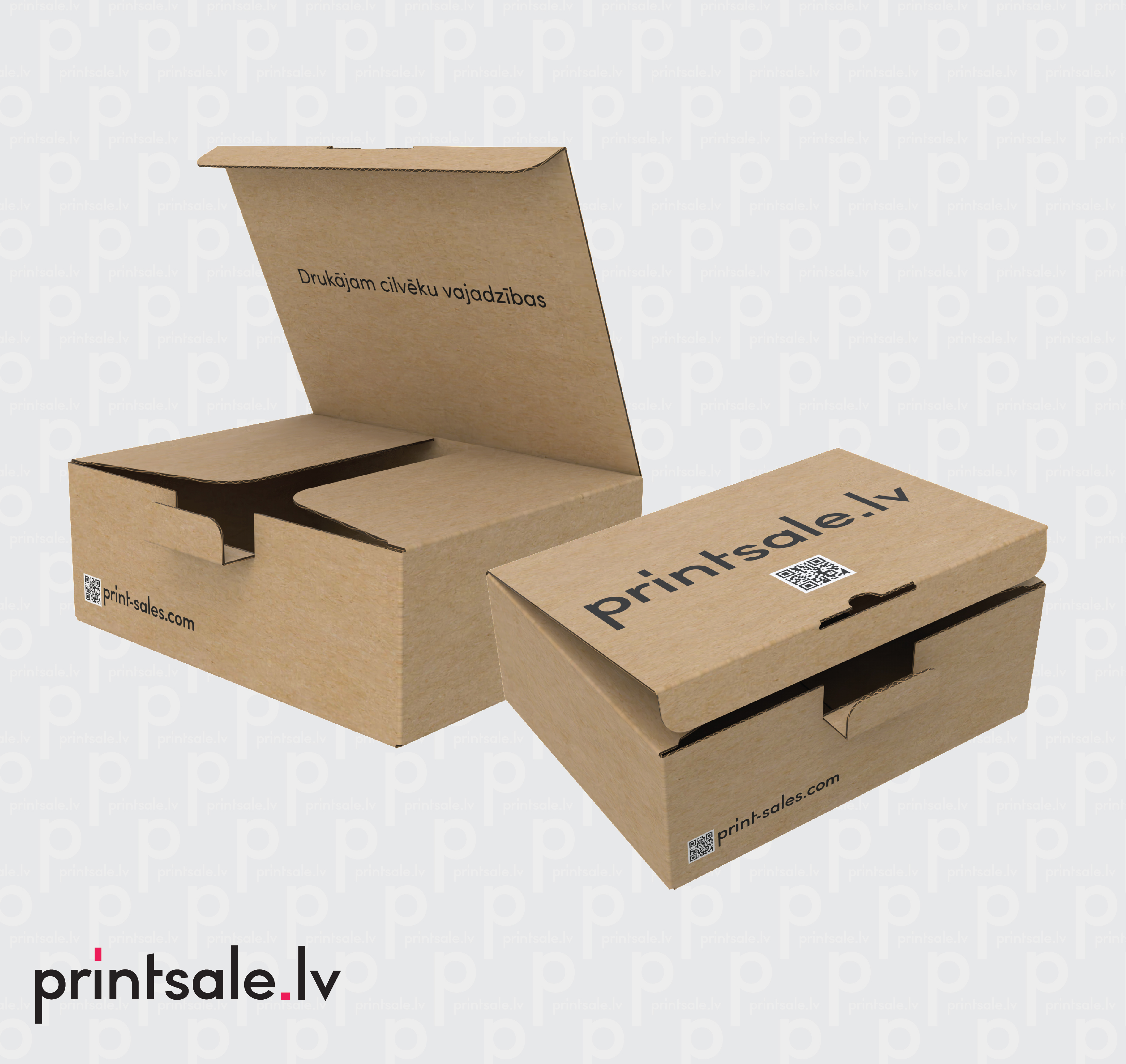 Cardboard mailer box with lock