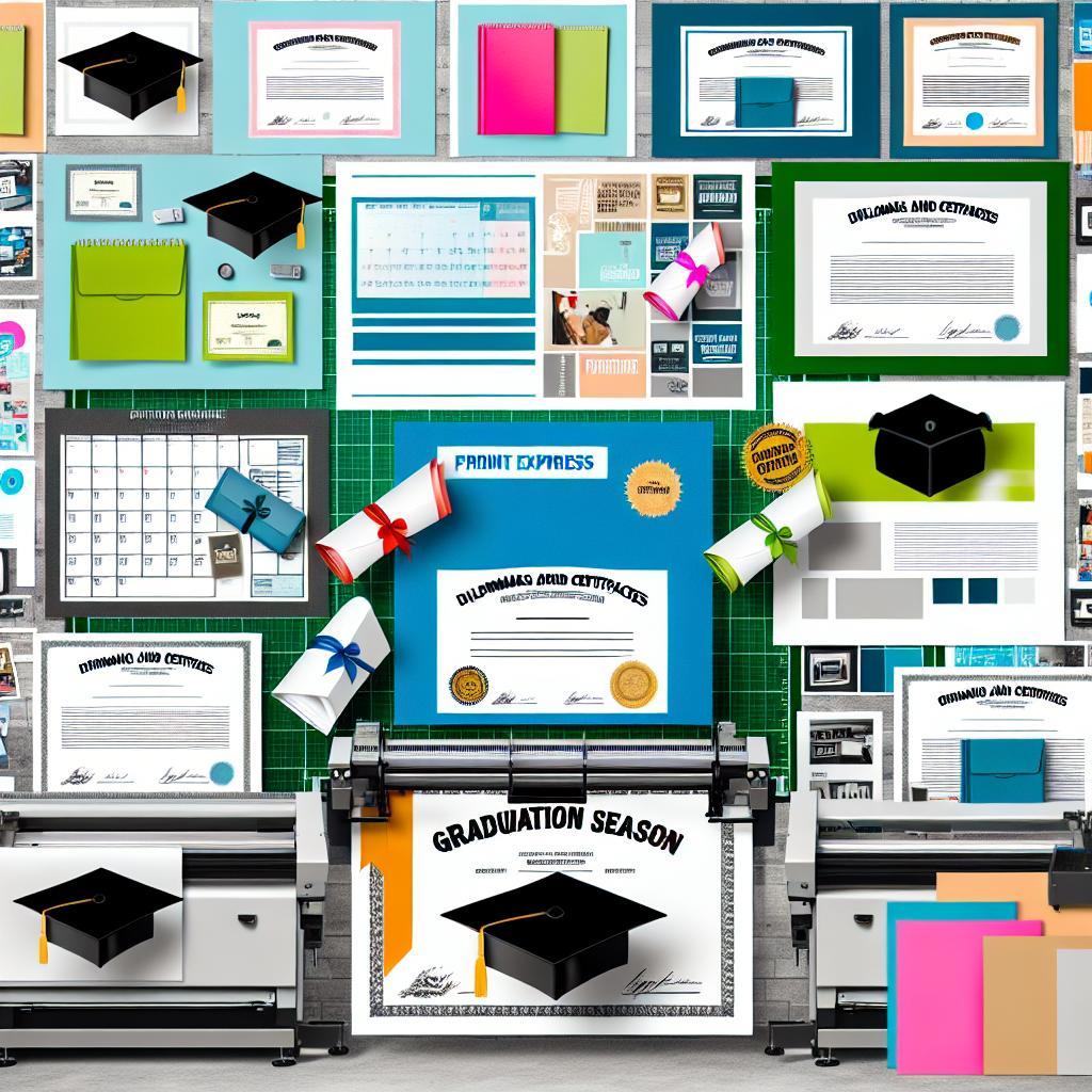 Izlaiduma sezona: Diplomus un sertifikātus drukā expresi