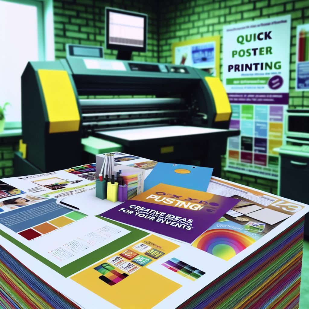 Ātra afišu druka: Radošas idejas jūsu pasākumiem
